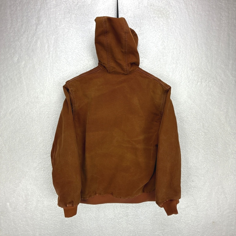 Carhartt Active Jacket Thermal Lined Mens Medium J160 CLY Clay Red Distressed - Picture 2 of 16